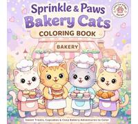 Bakery Cats Coloring Book: Sweet Treats, Cupcakes & Cozy Bakery Adventures to Color (Little Cat Village Series)