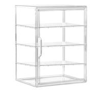 Bakery Display Case - 4-Tier Dessert Display Case Bread Box, Food Storage Organizer Holder Fsor Loaf Pastry Cookie Sandwich Muffin Dough Apartment Pantry Bakery And Others