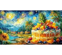 Bakery-Still-Life-with-Muffins-and-Jam 1000 Piezas Puzzle Reciclado Juego Familiar Divertido para Adultos Desafiante Actividad en casa 38x26/1000pcs
