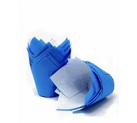 Bakerydirect 50 moldes para magdalenas de tulipán azul FREEPOST
