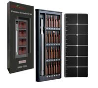 BAKESHU Mini Juego de Destornilladores,Juego de Destornilladores Torx T2 T3 T4 T5 T6 T8 T9 T10 T15,Phillips,Plano,Estrella,P5,etc.Reparación para Laptop, iPhone, Xbox, Gafas, Reloj, etc(26 en 1)