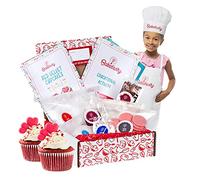 Baketivity Kit de repostería para niños, juego de cocina para adolescentes, diversión real, pequeño chef junior, lecciones de cocina esenciales, incluye ingredientes premedidos (kit de batería
