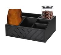Bakeware Organizer Countertop - Divided Storage Box | Coffee Bar Accessories Restaurant Dormitory Apartment Home Pub Kitchen Counter Beverage Station