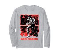 Baki Hanma The Grappler Blood Splatter Rojo Anime Manga Manga Larga