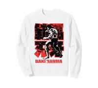 Baki Hanma The Grappler Blood Splatter Rojo Anime Manga Sudadera