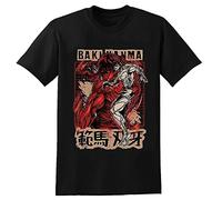 Baki T Shirt Anime Hanma Baki Casual Fashion Print Short Sleeve Top For Unisex Mens Man Black XXL