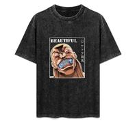 Baki The Grappler Manga Hanma Yujiro Anime Unisex T-Shirt Printed tee Black Mens Top Shirt S