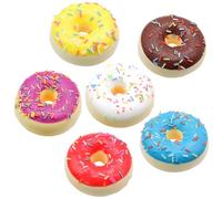 Bakiauli 6 Piezas Rosquillas Artificiales, Falsas Donas Realista Modelos de Donuts Falsos para Fotográficos Decorar Accesorios de Tienda de Accesorios de Cocina