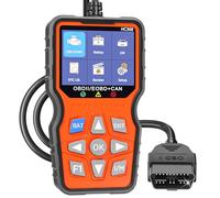 bakibo OBD2 Diagnosis en Español, EOBD OBD2 Diagnosis para Coches Multimarca Lector de Fallos Motor Diagnóstico Completo de Batería para VW, Audi y Todos los vehículos OBD 2 a Partir de 2003, Negro