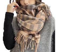Bakicey Bufandas Mujer Invierno, Girl Grande Chal Cálido Moda Bufandas Largas de Invierno Pashmina bufanda tartán enrejado mantón, 140cm * 140 cm (2)