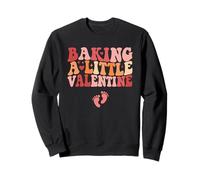 Baking A Little Valentine Pregnancy Sudadera