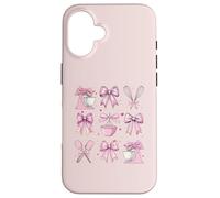 Baking Baker Girl Coquette Bow Pink Mama Carcasa para iPhone 16