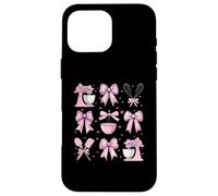 Baking Baker Girl Coquette Bow Pink Mama Carcasa para iPhone 16 Pro Max