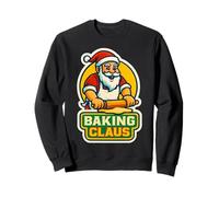 Baking Claus Baker Santa Feliz Navidad Vacaciones Festivo Diversión Sudadera