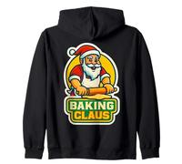 Baking Claus Baker Santa Feliz Navidad Vacaciones Festivo Diversión Sudadera con Capucha