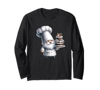 Baking Dad GNOME Graphic For Bakers and Funny Grandpa Life Manga Larga