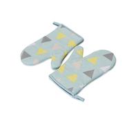 Baking Gloves Thick Heat Resistant Oven Gloves Pot Holder Cooking Mitts Gloves Kitchen Essential2PcsBlue