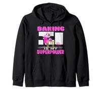 Baking Is My Superpower Funny Mother's Day Baking Women Sudadera con Capucha