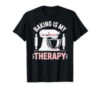 Baking Is My Therapy Pastry Funny Muffin Baker Camiseta