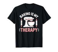 Baking Is My Therapy Pastry Funny Muffin Baker Camiseta