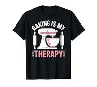 Baking Is My Therapy Pastry Funny Muffin Baker Camiseta