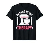 Baking Is My Therapy Pastry Funny Muffin Baker Camiseta