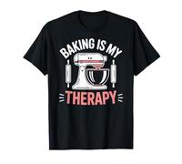Baking Is My Therapy Pastry Funny Muffin Baker Camiseta