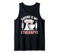 Baking Is My Therapy Pastry Funny Muffin Baker Camiseta sin Mangas