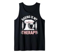 Baking Is My Therapy Pastry Funny Muffin Baker Camiseta sin Mangas