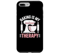 Baking Is My Therapy Pastry Funny Muffin Baker Carcasa para iPhone 7 Plus/8 Plus