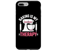 Baking Is My Therapy Pastry Funny Muffin Baker Carcasa para iPhone 7 Plus/8 Plus
