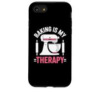 Baking Is My Therapy Pastry Funny Muffin Baker Carcasa para iPhone SE (2020) / 7/8