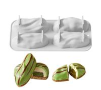 Baking Mould - Silicone Cake Mold 4 Cavity | 27.4x12.9x4.8cm Reusable Food Grade Baking Pan | Nonstick Easy Release Cake Chocolate Dessert Mold | Heat Resistant Silicone Bakeware