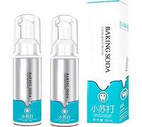 Baking Soda Foam Whitening Toothpaste, Intensive Stain Removal Toothpaste, Mousse Foam Whitening Toothpaste, Baking Soda Toothpaste, Ultra-fine Mousse Foam, for Sensitive Teeth (2pcs)