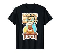 Baking Spirits Bright Christmas Baker Gingerbread Man Navidad Camiseta