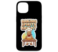 Baking Spirits Bright Christmas Baker Gingerbread Man Navidad Carcasa para iPhone 13