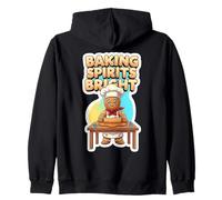 Baking Spirits Bright Christmas Baker Gingerbread Man Navidad Sudadera con Capucha