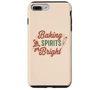 Baking Spirits Bright Christmas Gingerbread Man Kitchen Carcasa para iPhone 7 Plus/8 Plus