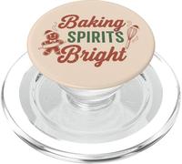 Baking Spirits Bright Christmas Gingerbread Man Kitchen PopSockets PopGrip para MagSafe