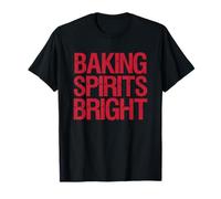 Baking Spirits Bright Holiday Lema Camiseta