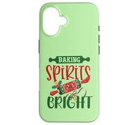 Baking Spirits Bright Navidad Divertida Carcasa para iPhone 16