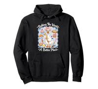 Baking The World A Better Place Cute Goose Pun Bake Design Sudadera con Capucha