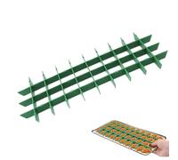 Baking Tray Dividers, Multi-Purpose Food Separator Inserts, Freeze Dryer Accessory Tool, 44 x 17,7 x 2,5 cm, Set de 6, White for Candy Making, Chocolate Prep, and Home Food Storage Processing
