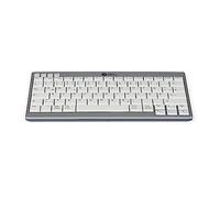 Bakker Elkhuizen BNEU950WDE Teclado Compacto alemán Ultraboard 950 Blanco-Plata