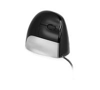 Ratón Evoluent Vertical Standard USB 1500DPI Negro Gris Plata ergonómico