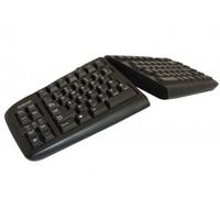 Bakker Goldtouch Adjustable V2 USB + PS/2 Alemán Negro, BNEGTBDE