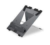 BakkerElkhuizen Ergo-Q 160 - Soporte para portátil (Aluminio Ligero, 5 ajustes de Altura y Color Gris Oscuro)