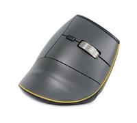 Ratón BAKKERELKHUIZEN FastForward Inalámbrico y USB-C 500 DPI Gris Vertical Recargable