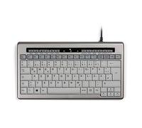 BakkerElkhuizen S-Board 840 Teclado alemán, Plata