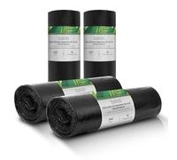 Bakoki Bolsas de basura de 240 l, extremadamente resistentes, extrafuertes, ideales para el hogar, el jardín y la empresa, 4 rollos de 10 unidades, bolsas de basura resistentes para renovación y